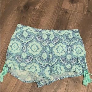 Kendall & kylie teal detailed shorts